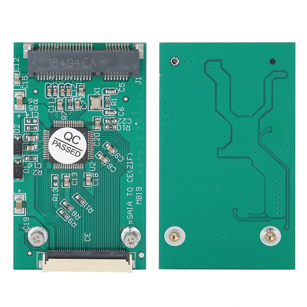 Riser Card Green ABS MSATA to Ce ZIF SSD Solid State Drive Adapter Computer Accessories