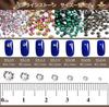 Large Quantity of Glass Rhinestones 1300 Decorative Nail Glass Decorative Resin Handmade Items (Approx. Pieces) - Stones, Art, Stones, Fans, Crafts,
