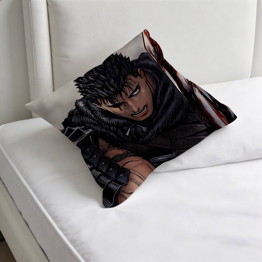 Cool BBerserk Guts Decorative Square Pillow Cover Modern Cushion Case for Living Room Bedroom