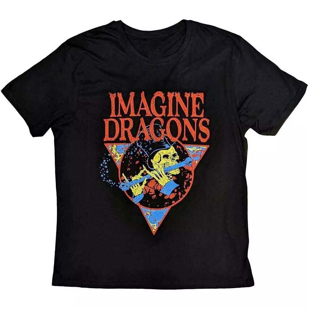 Группа Imagine Dragons Черная Хлопковая Футболка Размеры от S до 5XL SU621 Унисекс S