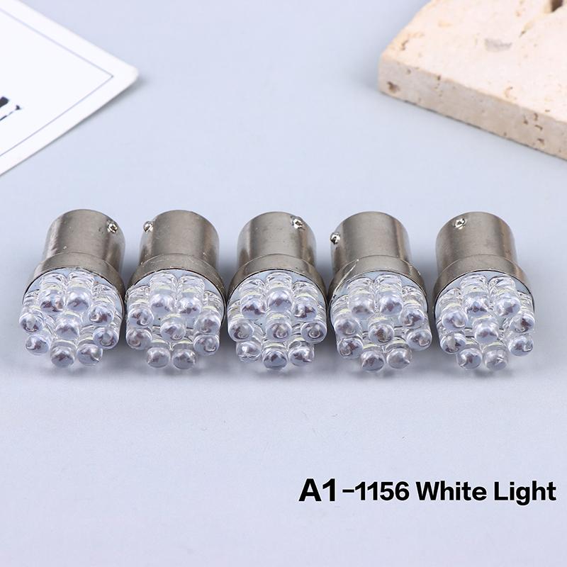 

5Pcs 1156 1157 Ba15S P21W Led Bulbs Car Tail Brake Light Backup Reverse Lamp Turn Signals Bulb 12V Straw Hat Light 1156 білий