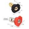 1/5Pcs 1/4Inch Quick Connect Garden Cleaning High Pressure Car Washer Spray Nozzle 0 15 25 40 Degree Watering Soap Nozzle Tip