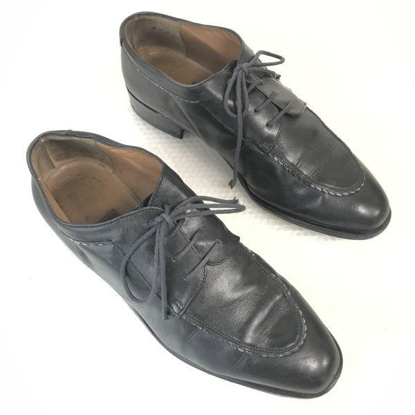 Hergestellt in Italien BALLY Leder U-Tip Businessschuhe Damen 36.5 23.5 Schwarz(GEBRAUCHT)
