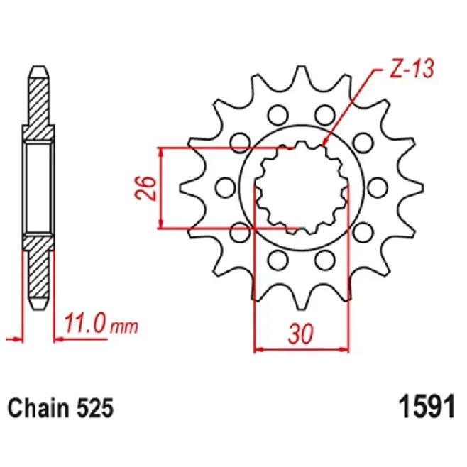 525 Motorcycle Front Sprocket For Yamaha 700 Tenere XTZ690 20-24 FZ-07 FZ07 15-17 YZFR7 22-24 XSR700 MT-10 MT10 2016-2024