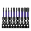 S2 Steel Hex Bit Set 1/4" Shank 50mm Length Pneumatic Screwdriver Bits Quick Release Shank with Screwdrivers Bit Holder