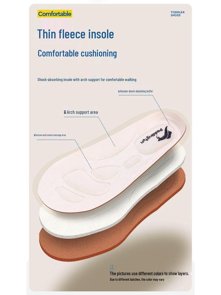 Paddington Bear Toddler Winter Sports Shoes - Non-slip Velvet Cotton for Boys & Girls