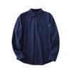 Japanese Style Export Cotton Washed Flannel Shirt Men Fall Lapels Casual Pure Color Long Sleeve Shirt Coat
