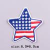 Нашивки в американском стиле, термонаклейки для одежды, вышитые нашивки с изображением белоголового орлана на одежде, наклейки на День независимости США