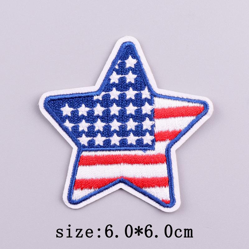 Нашивки в американском стиле, термонаклейки для одежды, вышитые нашивки с изображением белоголового орлана на одежде, наклейки на День независимости США