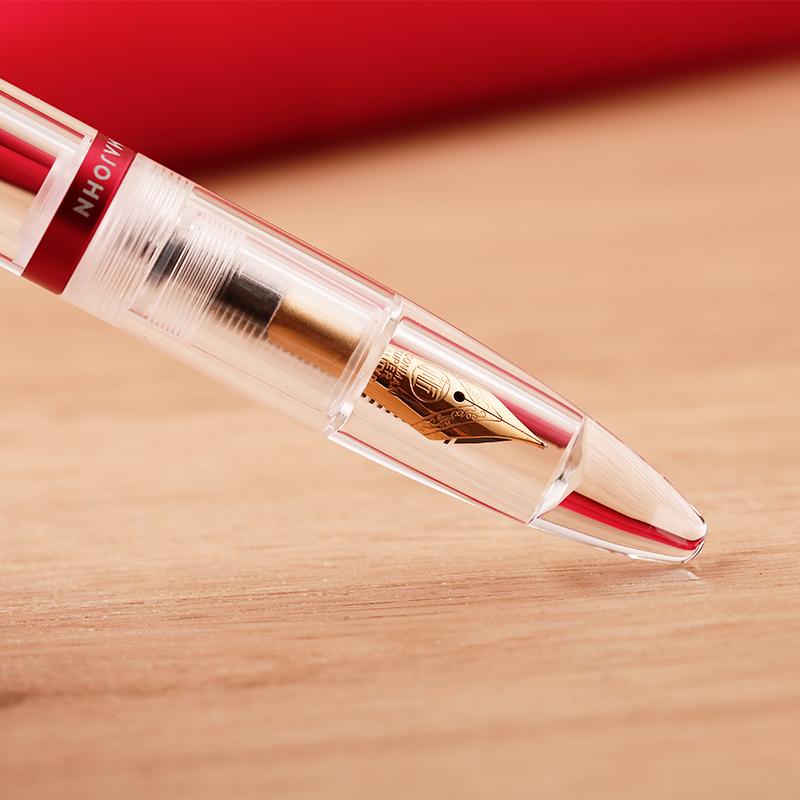 Majohn M2 Penna Stilografica Dimostrativa ad Alta Capacità Con Contagocce Inchiostro Visibile Penne Trasparenti Per Scrittura Forniture Scolastiche Ufficio