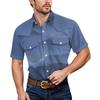 Men'S Fashionable Lapel And Shoulder Length Short Sleeved Casual Top