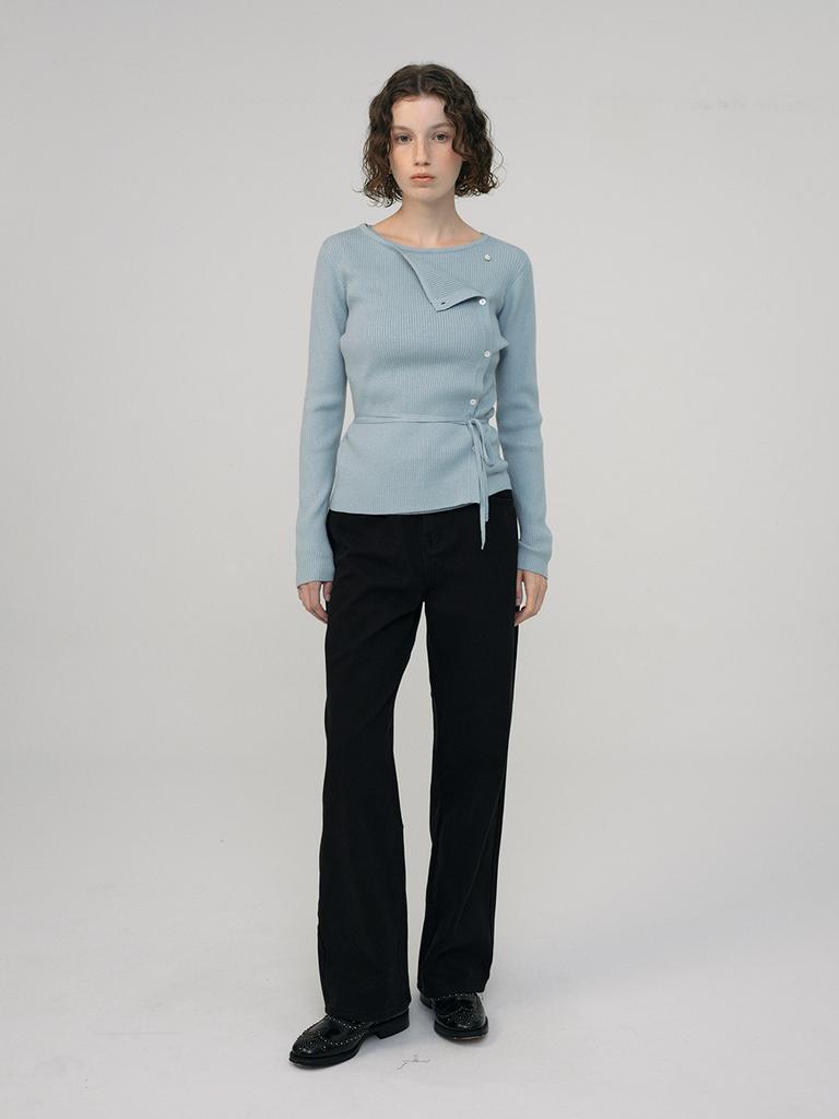 HUNCH Neck Open Detail Knit (2Colors)