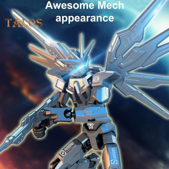 Robot Action Figure with Accessories Movable Joints Robot Model Toy Articulated Dummy Figurine Home Office Decoration Ornament