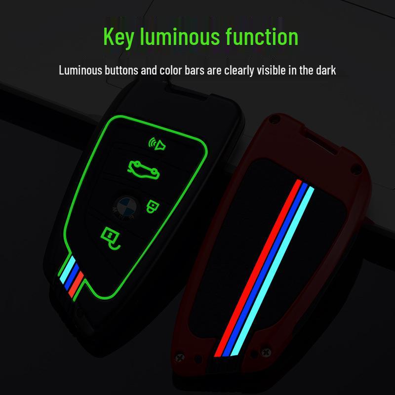 BMW Series Key Case for Women: Fits 3, 5, 7 Series, X3-X6 with Blade, 320Li; Fashionable Key Bag with Buckle.