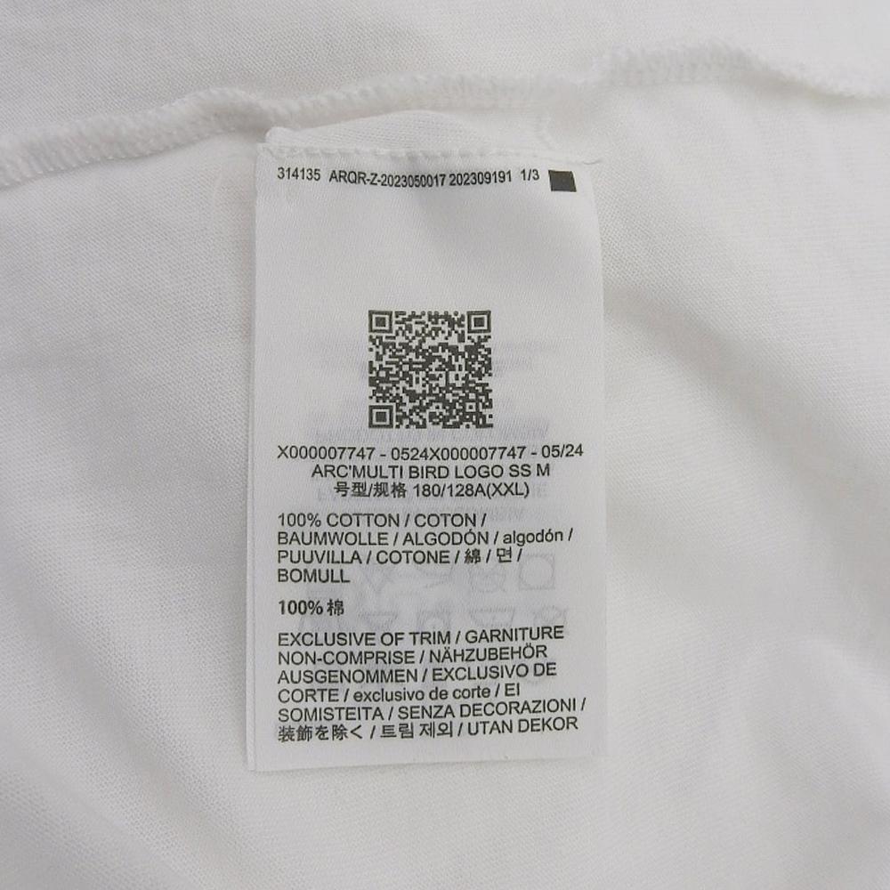 ARC'TERYX Excellent Condition Multi Bird Logo Stainless Steel T-shirt, Men's, White, XXL, X000007747, Made In 2014 Tops XXL whiteUsed