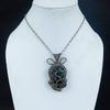 Abalone Shell 999 Copper Wire Wrapped Pendant, Handmade Gemstone Pendant Jewelry, Gifts For Wife Brand New Pendant