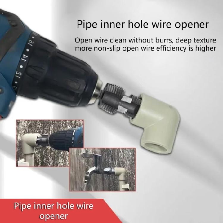 Nástroj na výrobu závitů z PVC pro elektrickou vrtačku Závitník na PVC trubky Otvírač závitů vodovodních trubek pro domácí opravy Příslušenství