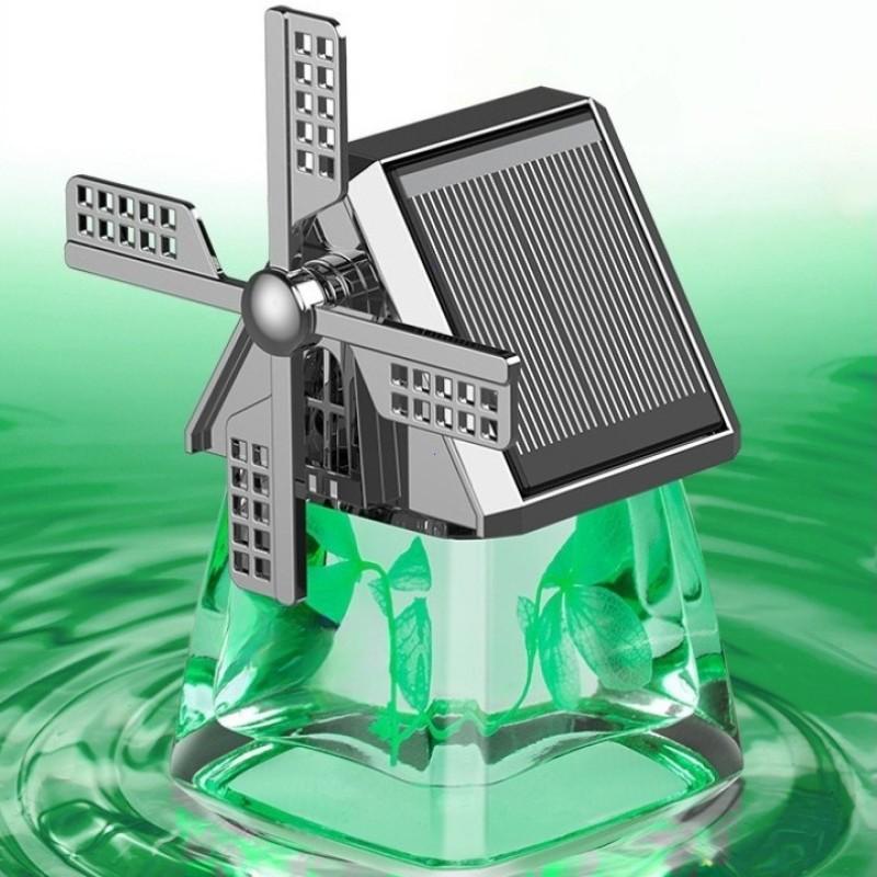 Car Dashboard Air Freshener Car Air Perfume Solar Aromatherapy Diffuser Windmill Design Interior Decoration