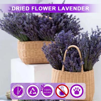 1 Box bestehend aus getrockneten Blumen, vielseitig einsetzbar, hervorragender Raumduft, Lavendel-Dekoration