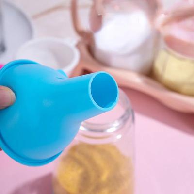 Silicone Wide-mouth Funnel Milk Powder Bean Funnel Large-caliber Multi-function Wine Leak Oil Leak Kitchen Accessories