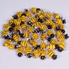 5 Stück Gelbe Süße Bienen Anhänger Perlen Für Schmuckherstellung Zubehör Glasmaterialien Tier Spacer/Lose Perle DIY Armbänder Zubehör