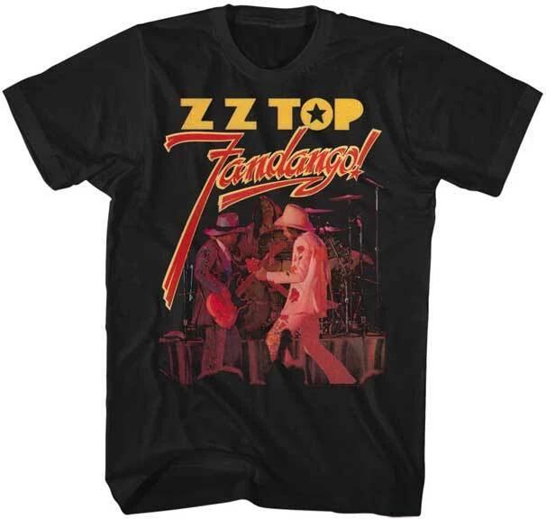 ZZ Top Fandango Live On Stage Men s T Shirt Rock Music Band Merch S