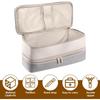 Travel Carrying Case, Double Layer Storage Case for Dyson Airwrap Hair Dryer Attachments, Waterproof PU Leather Accessories Tools Storage Bag