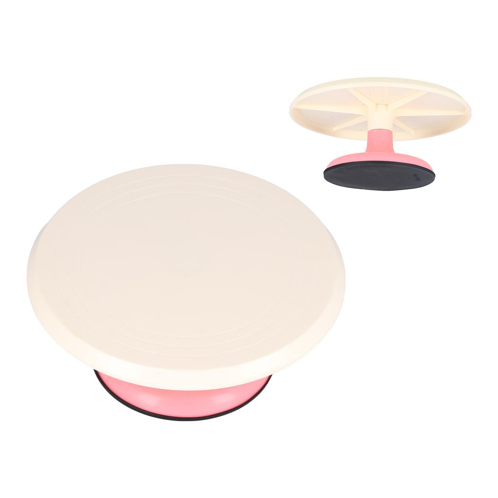 12in Plastic Cake Turntable Rotating Cake Decorating Stand for Bakery Home Kitchen
