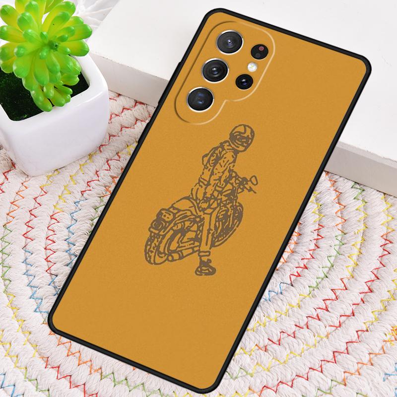 Cartoon Motorcycle Phone Case for Samsung Galaxy note 10 pro S26 Ultra S23 S24 FE S25 S21 S22 PLUS shockproof Cove
