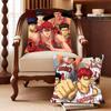 Bilibili S-Slam D-Dunk Anime Pillow Case Decor Protective Covers Comfortable Soft for Sofa Living Room Home Office