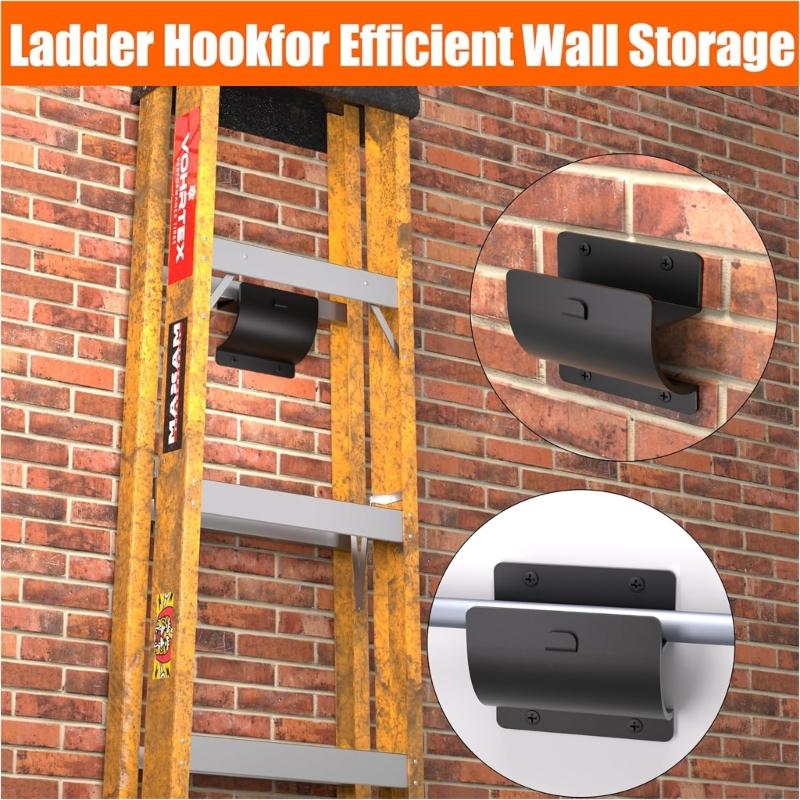 Strong Ladder Storage Fasteners With 110lb Weight Capacity For Bikes Strollers Chairs Garage Organization