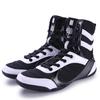 Unisex Plus Size Non-Slip High-Top Boxing Shoes for Wrestling, Sanda & Training - Breathable & Wear-Resistant