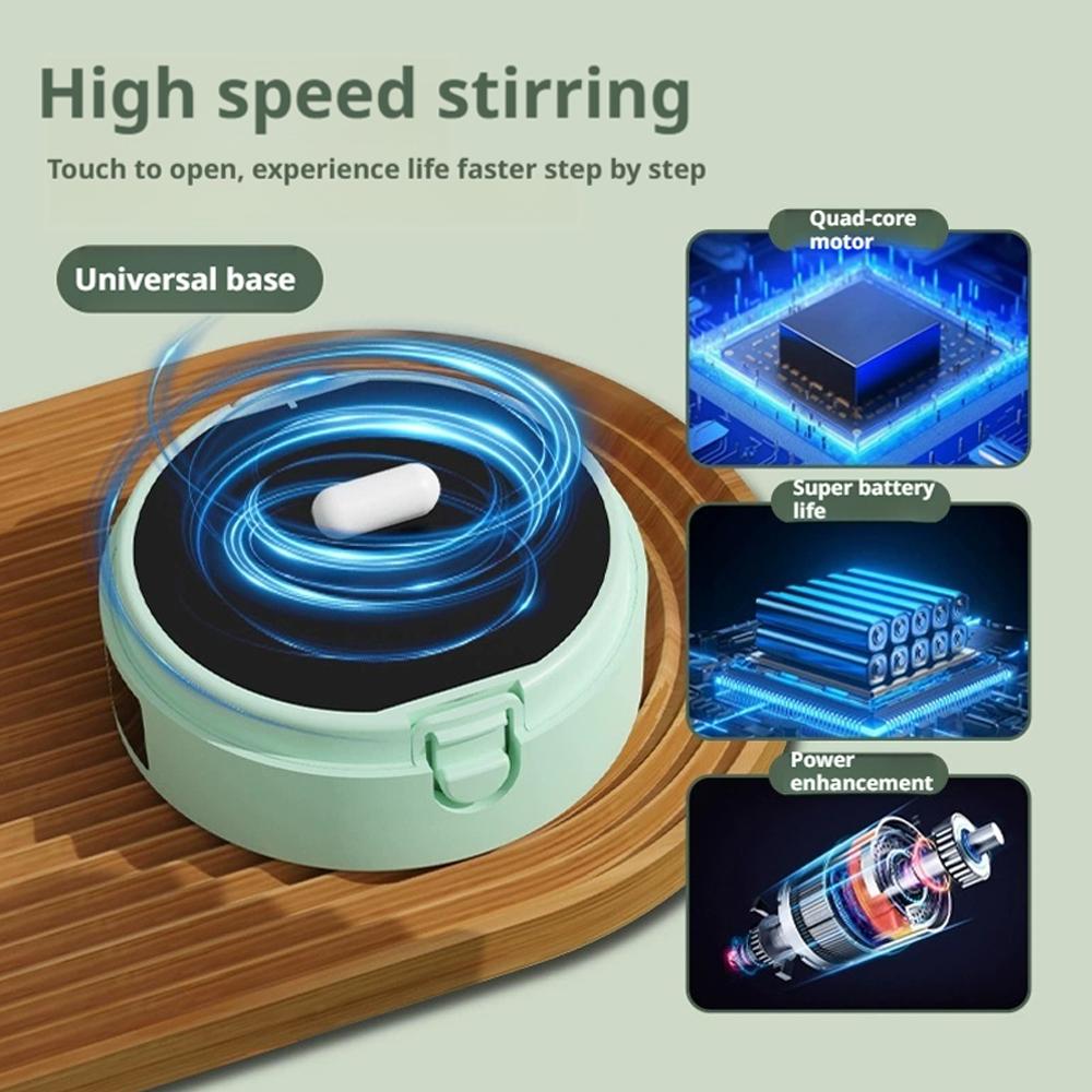 Automatic Stirring Cup Rechargeable Electric Stirring Mugs Magnetic Mixer Stainless Steel Coffee Mug Rotating Magnetic Tumbler