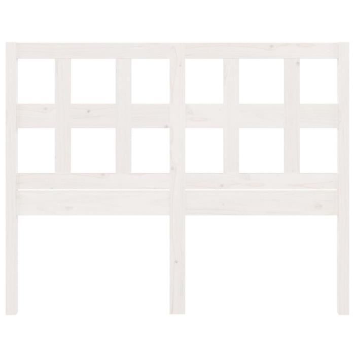 VidaXL Tête de lit Blanc 145,5x4x100 cm Bois massif de pin 818921