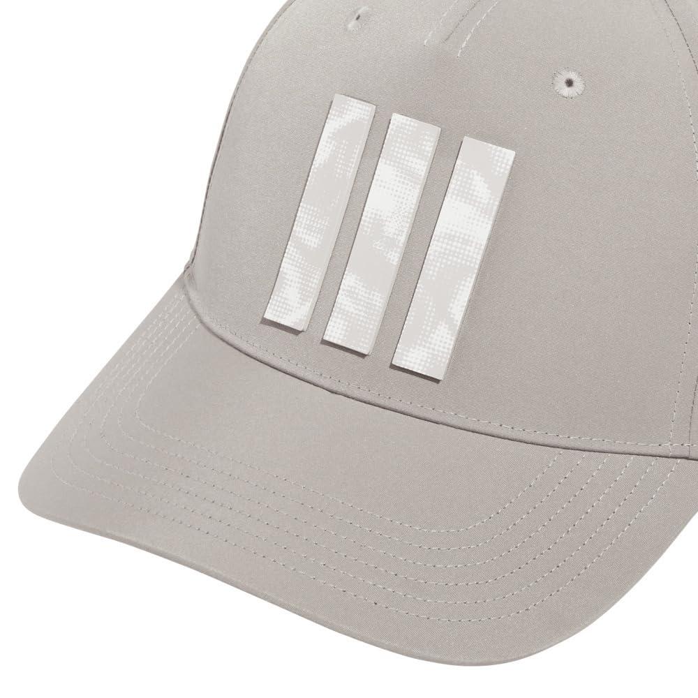Adidas Golf Men's Putty Beige Golf Cap with Graphic Three Stripes and Cooling Cap