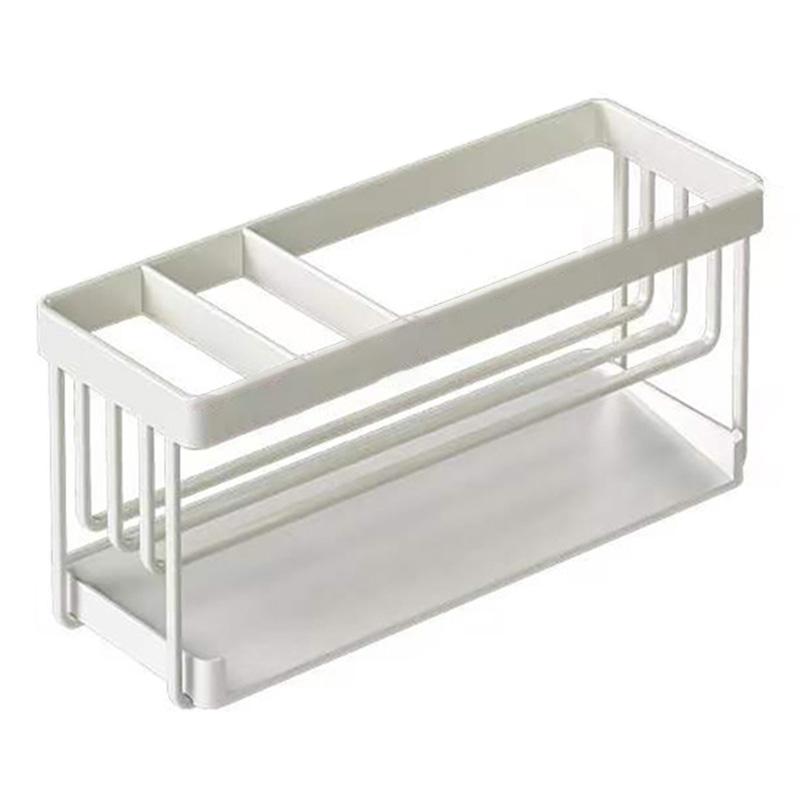 Carbon Steel Kitchen Organizer Storage Drying Rack Tray for Dish Sponge, Rag