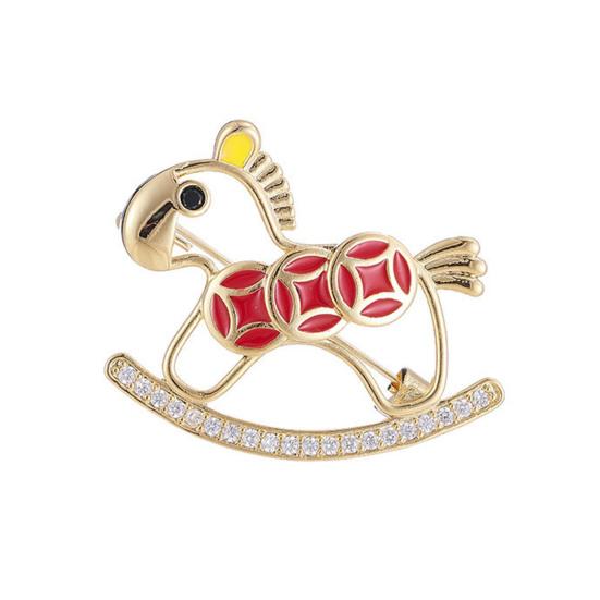 

Brooch Pin Sparkling Rhinestones Faux Pearls Decor Lapel Badge Sweaters Collars Hats Bags Coats Scarves Versatile Accessory E