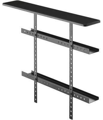 Yamazaki Jitsugyo TV Top & Back Rack Wide Black Approx. W70XD19XH60cm Smart Router Storage Cable Storage 4883