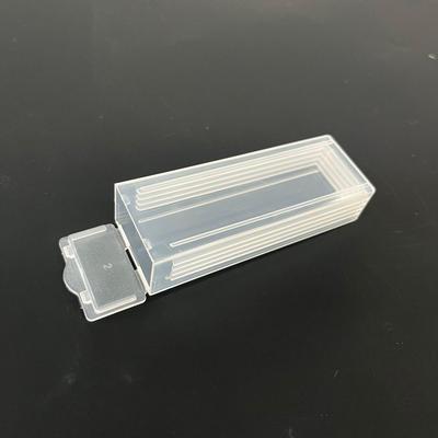 Scatola portaoggetti trasparente in plastica a 5 pezzi con clip