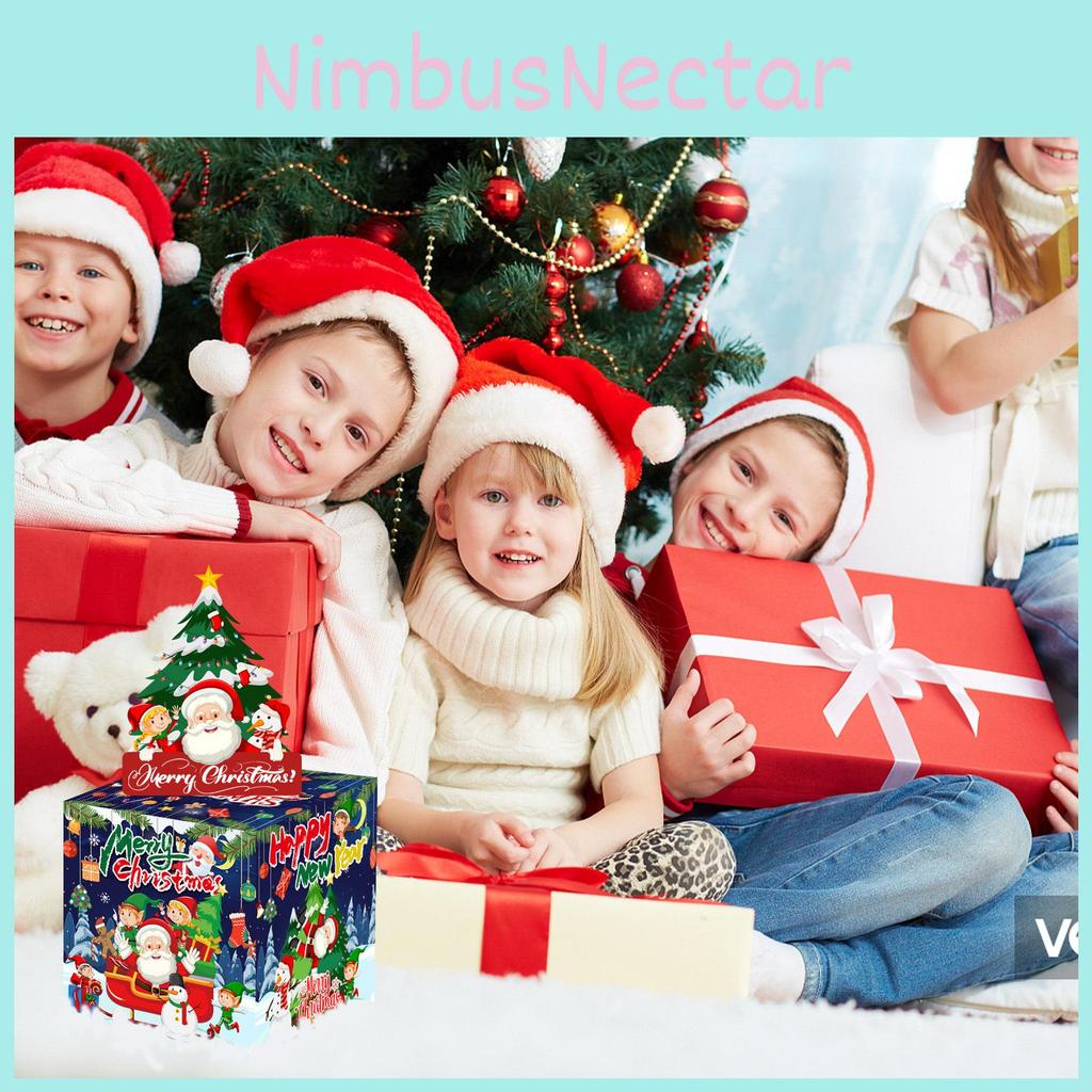 Elf Santa Claus Christmas Party Scene Decor Money Box With Paper Construction