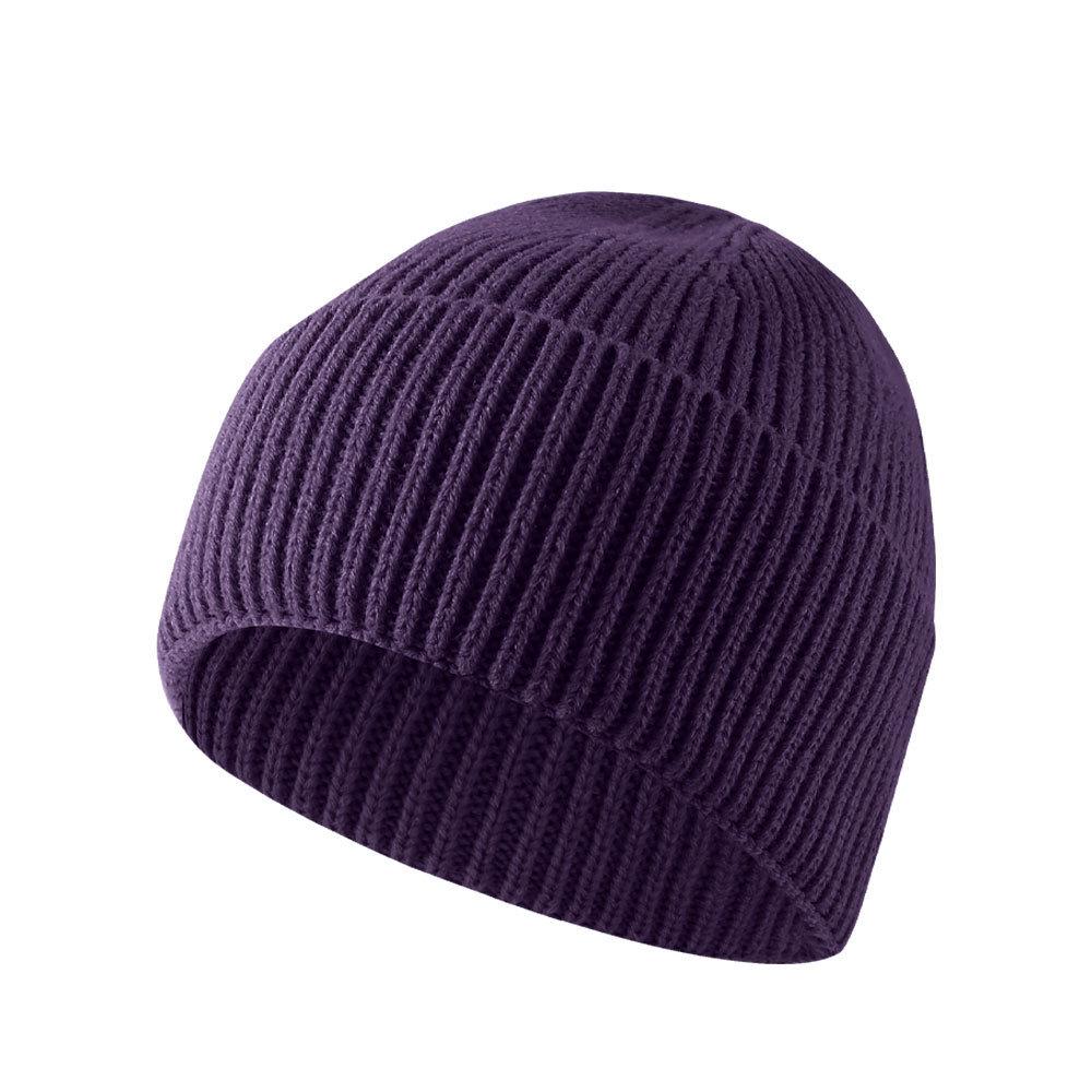 Warm Knitted Fleece-Lined Windproof Korean-Style Ear Protection Woolen Hat for Autumn and Winter Skiing