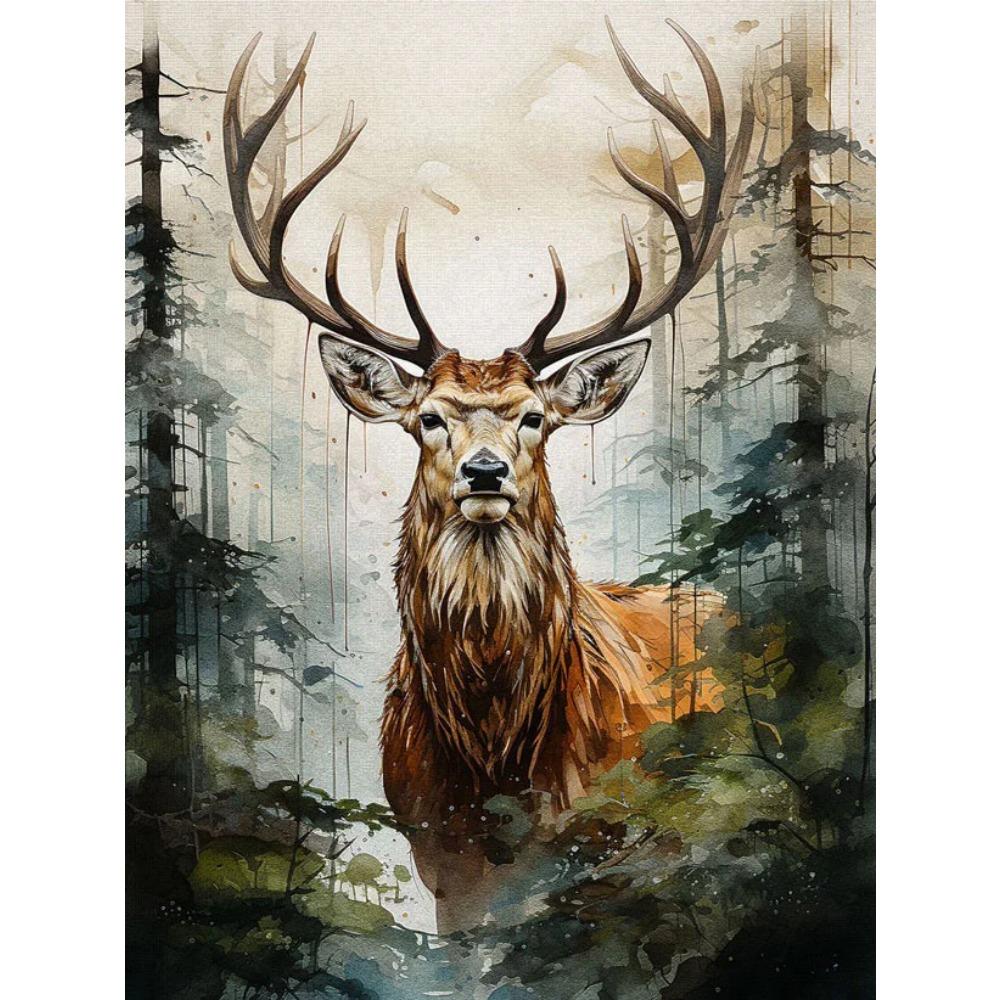 Diamond Painting Full Drill Watercolor Animal Round Diamond Painting Cartoon Scene Cat Diy Diamond Mosaic Painting Home Decoration