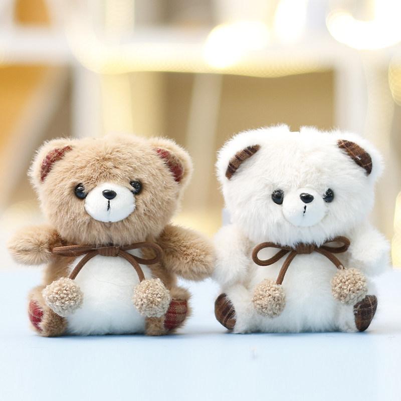 Plüschbär-Schlüsselanhänger mit Polyesterfaser-Füllung für Mädchengeschenk und Taschenschmuck