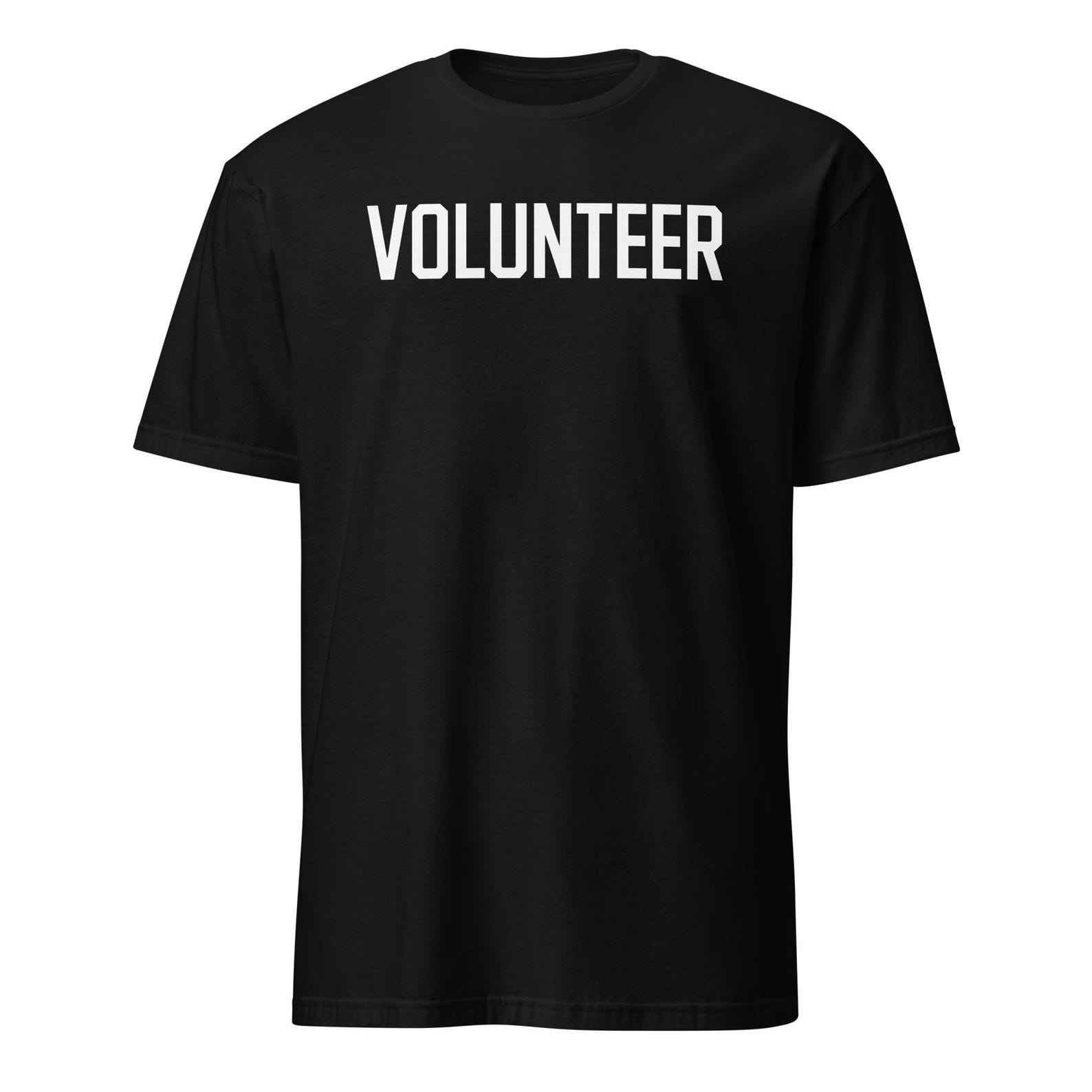 Volunteer T-Shirt, Soft Ring-Spun Cotton, Event Staff Tee 4XL