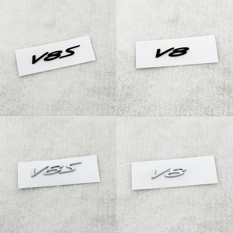 Logotipo 3D V8S, emblema de vanguardia, pegatina de insignia lateral de guardabarros de coche para Bentley Flying Spur Bentayga HL5