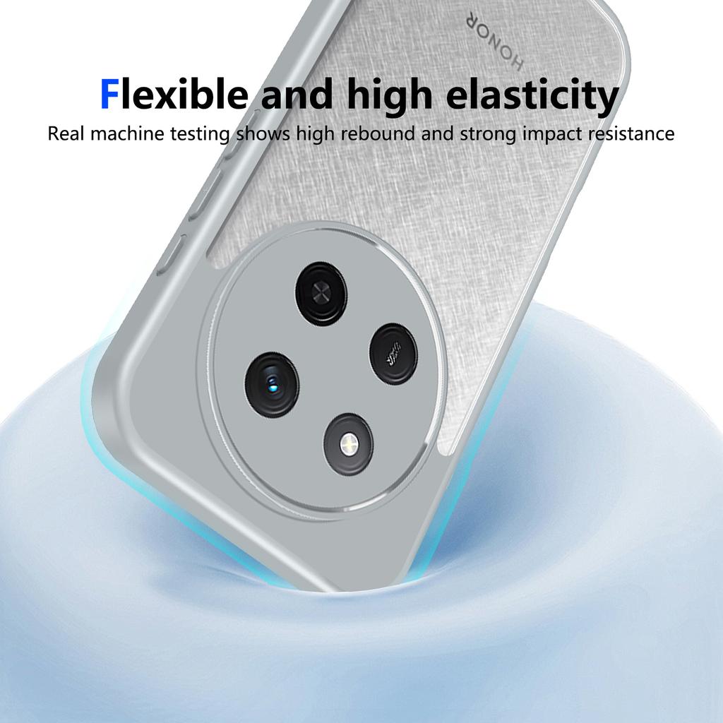 Honor Magic 7 Lite 5G Case Air Cushion Shockproof Silicone Bumper Clear Matte Back Cover Hard Phone Case for Honor Magic7 Lite