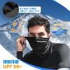 ROCKBROS Face UV Summer Neck Sun UPF Neck Warmer for One Black Cover, Protection, Cooling, Cover, Breathable, Protection, 50+, Sweat-Wicking,