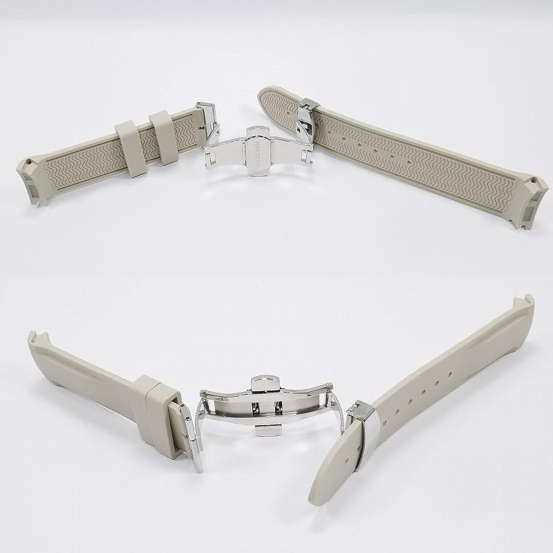 Swatch x OMEGA Exklusivt Gummiband med D-spänne (Beige)