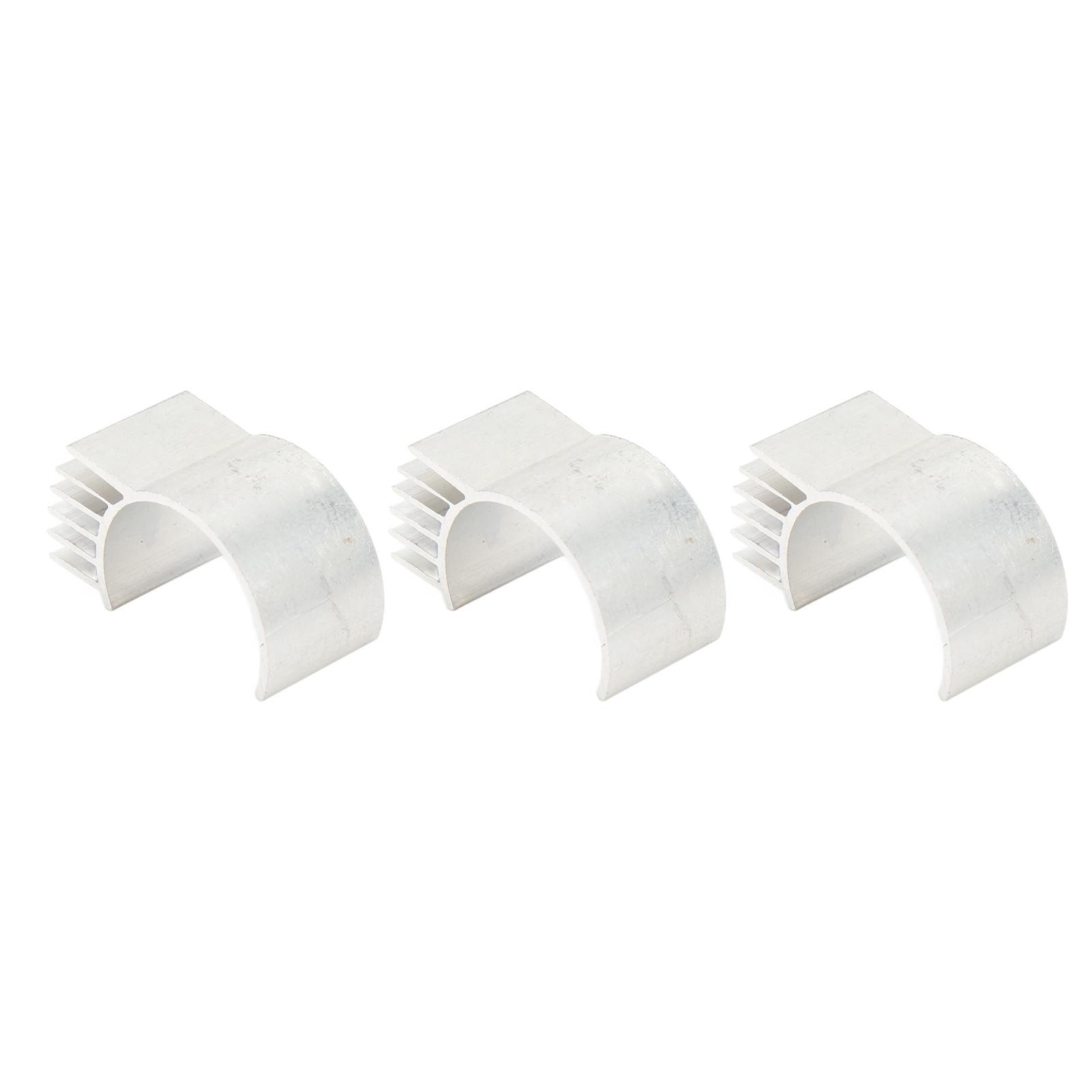 

3PCS Electric Motor Heat Sink Aluminum Alloy 260 370 RC Motor Cooling Heatsink for RC Upgrade Silver