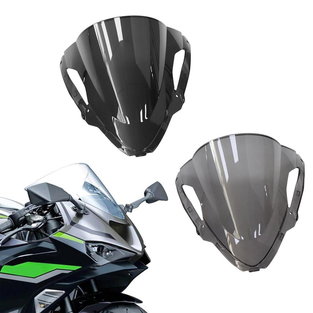 Motorcycle Windshield Sturdy Simple Installation Protection Repair Parts Compatible Windscreen for Kawasaki 2024 ZX6R ZX-6R